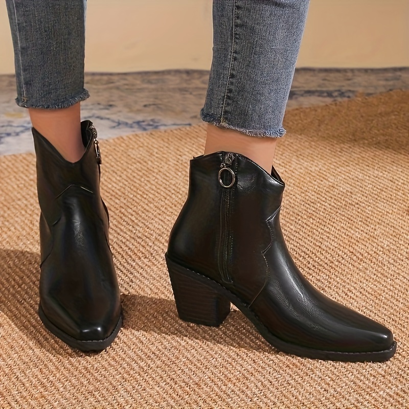 

's Pointed Toe Ankle Boots And - , Comfortable Fleece