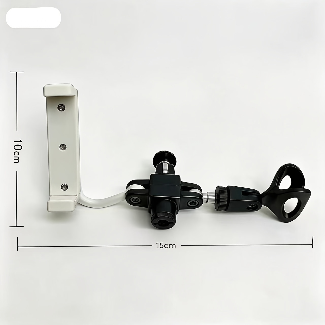 TEMU Support Double pour Accessoire de Caméra de Streaming en Direct - Vis Universelle 1/4", Ajustable à 360°, Installation Outil, Compatible avec