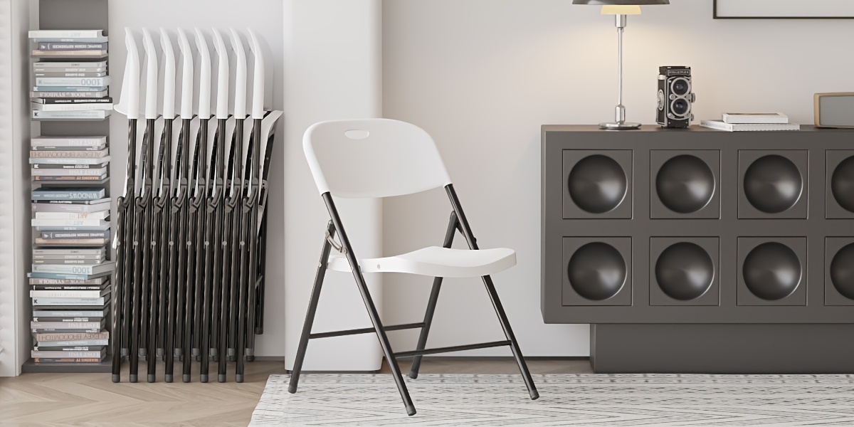 4, 6, 8, 10 PACK Reinforced Steel Folding Chairs, Weight Limit 650 Lbs., Suitable For Indoor And Outdoor Events, Parties, Dinners