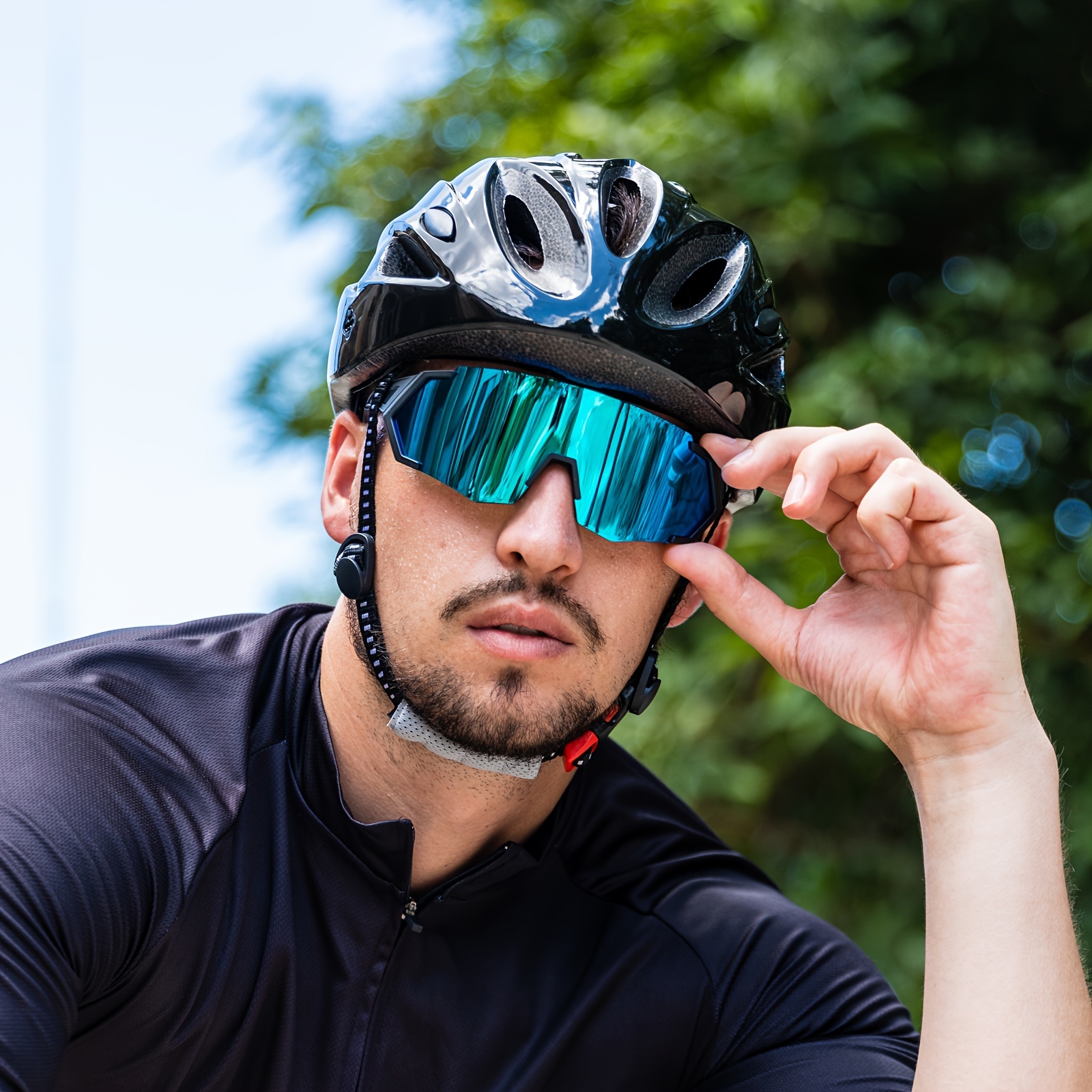 professional cycling glasses uv400 protection perfect Temu Morocco