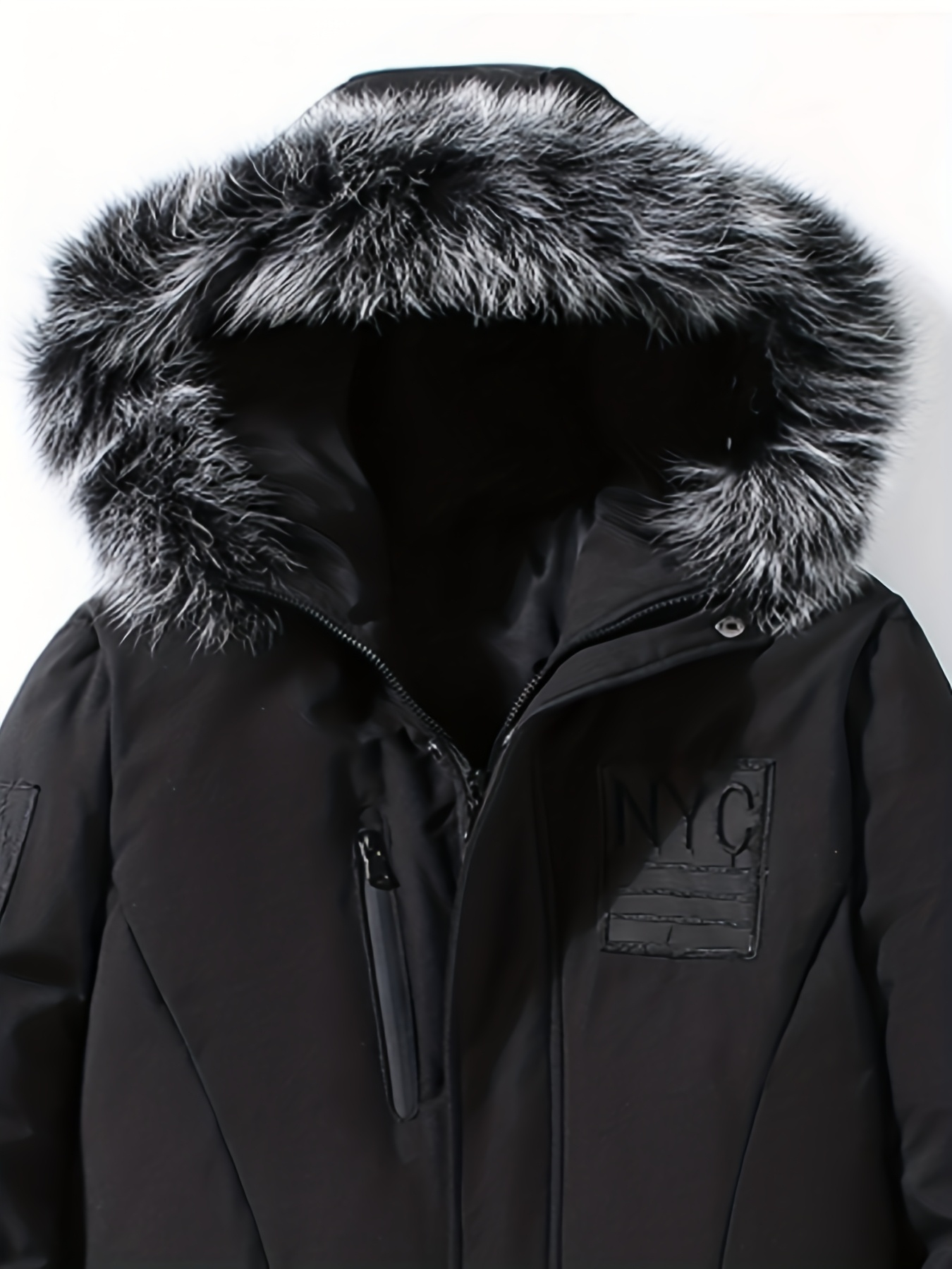 Men's Heavyweight Hooded Long Down Jacket for Winter