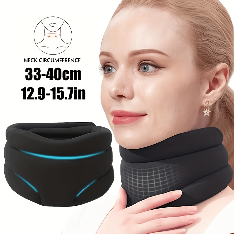 1pc Cervical Pillow/adjustable Ergonomic Neck Support & Sleep Aid/soft Breathable Cushion For Bed, Office, Motorcycle Riding/durable Polyester, Wash Care