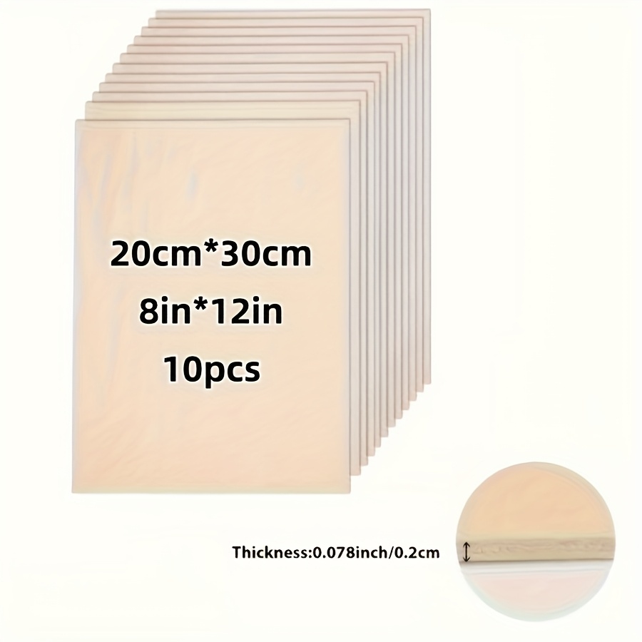 20 Stück Sperrholzplatten Aus Lindenholz – 20,3 X 30,5 Cm, 2,5 Mm Dick, Für Basteln, Modellbau & Holzbrennen