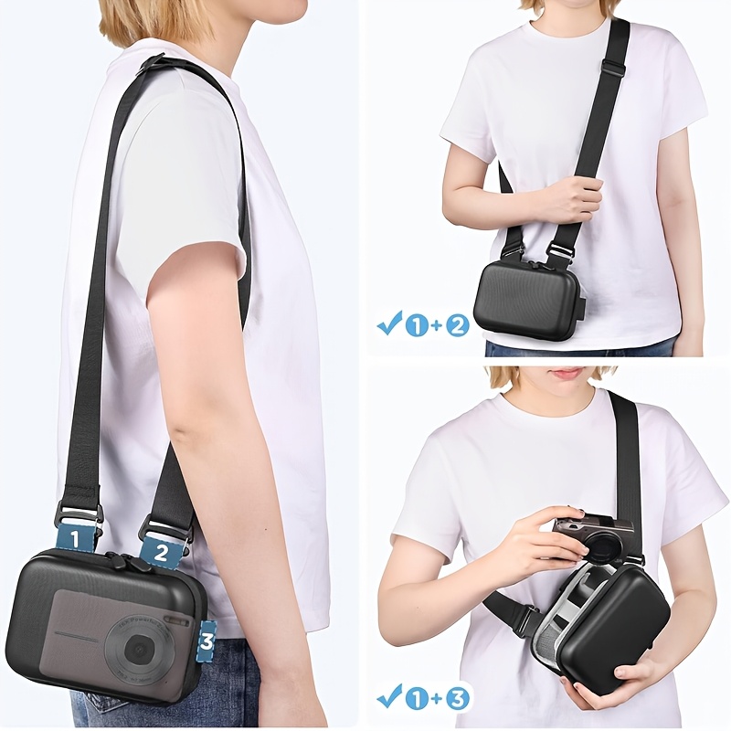 Digital Camera Case with Shockproof Design and 3 Carrying Options