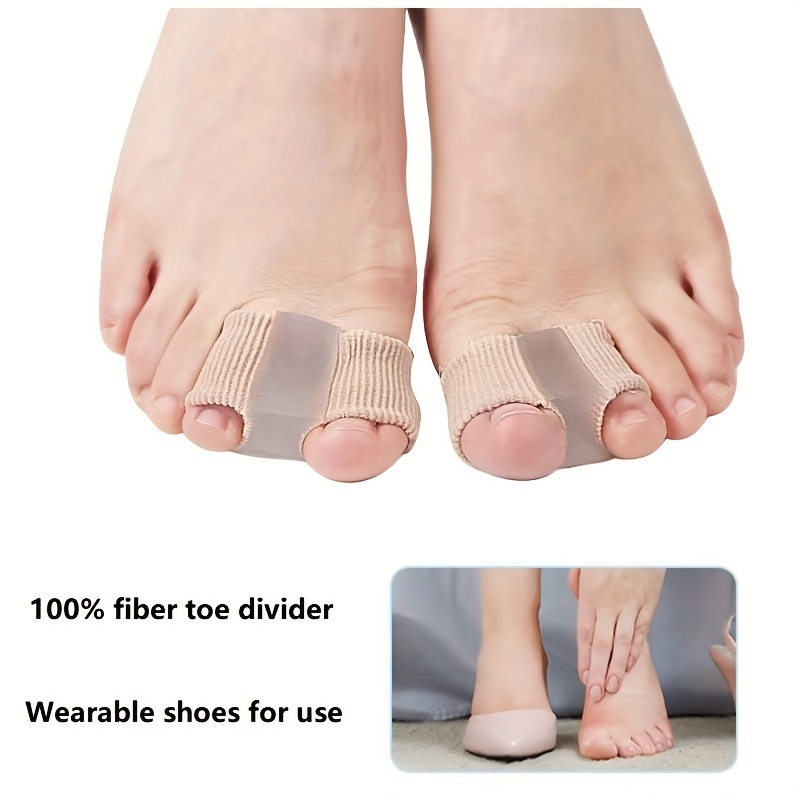 Hallux Valgus Orthosis Overlapping Toe Separator Sebs Soft - Temu