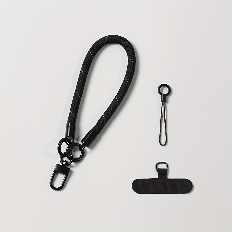 E-shop 8mm Mode Handyhülle Lanyard Handgelenk | Nylon Kordel mit Karte zum Aufhängen von Mobiltelefonen, Universelle Kurze Seil Smartphone Kette