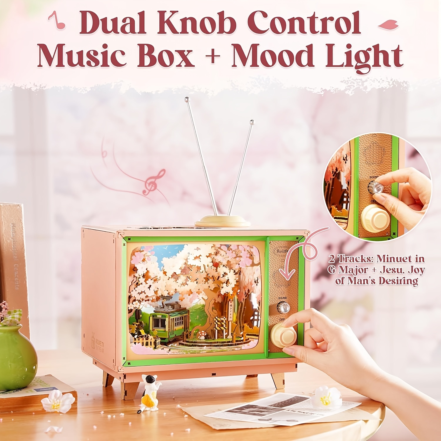 3d wooden puzzle book nook kit japanese cherry - Temu