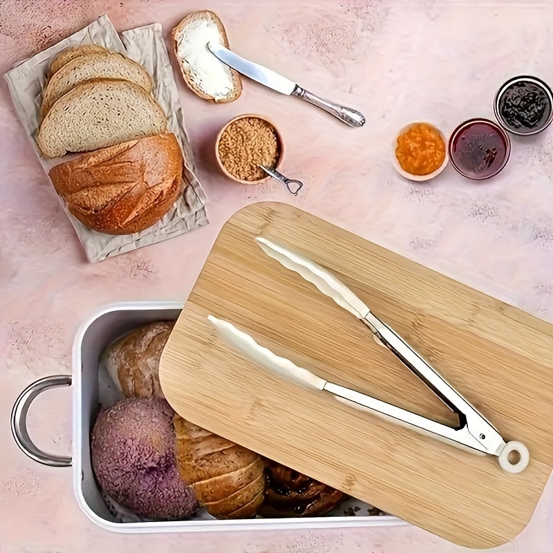 

Leak-proof Metal Bread Box With - Reusable, Rectangular Kitchen Storage Container For Bread, Toast, Fruits & Vegetables, Bread Baking Supplies