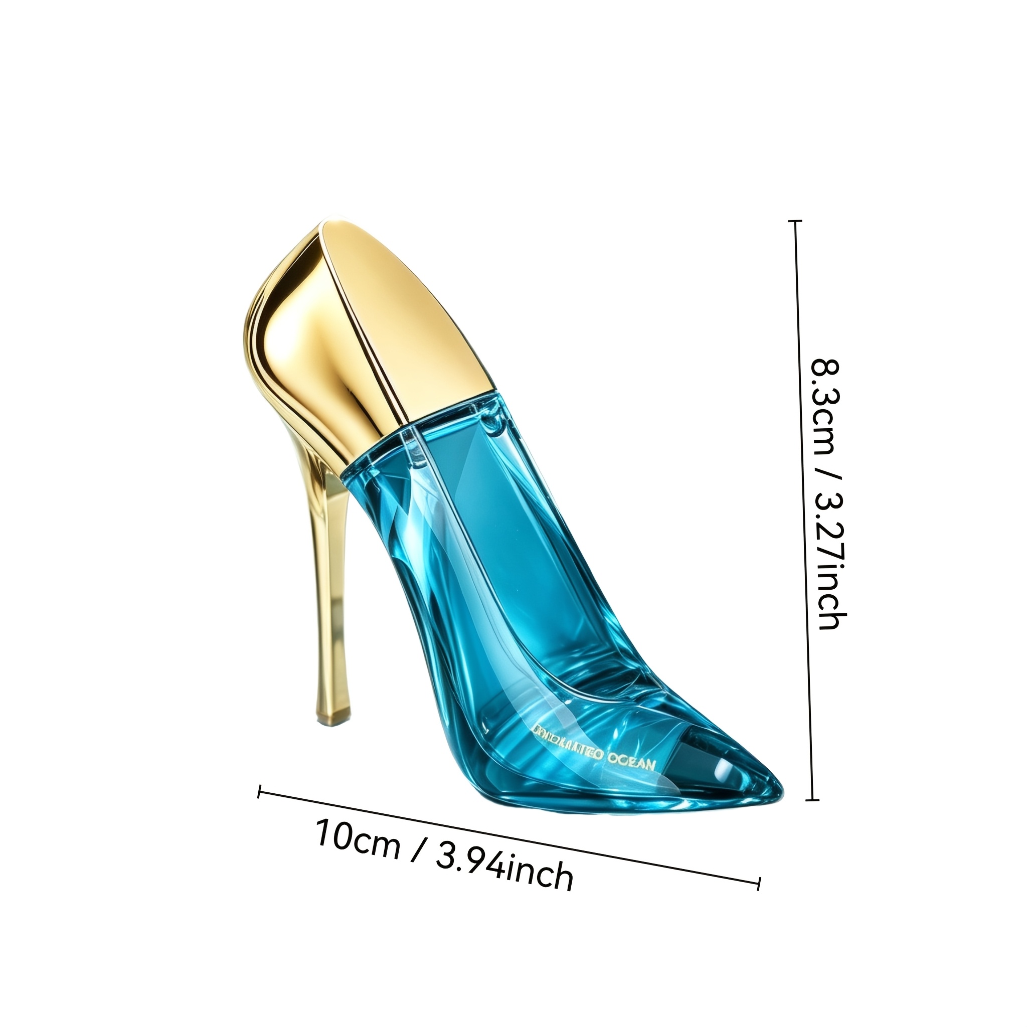 Image of Ocean Blue High Heels Perfume | | Gourmand | Metal Heel | And Elegant Stiletto Heels | High-end, Exquisite, And Sharp Design | Long-lasting Fragrance | Gift For Festivals And Birthdays