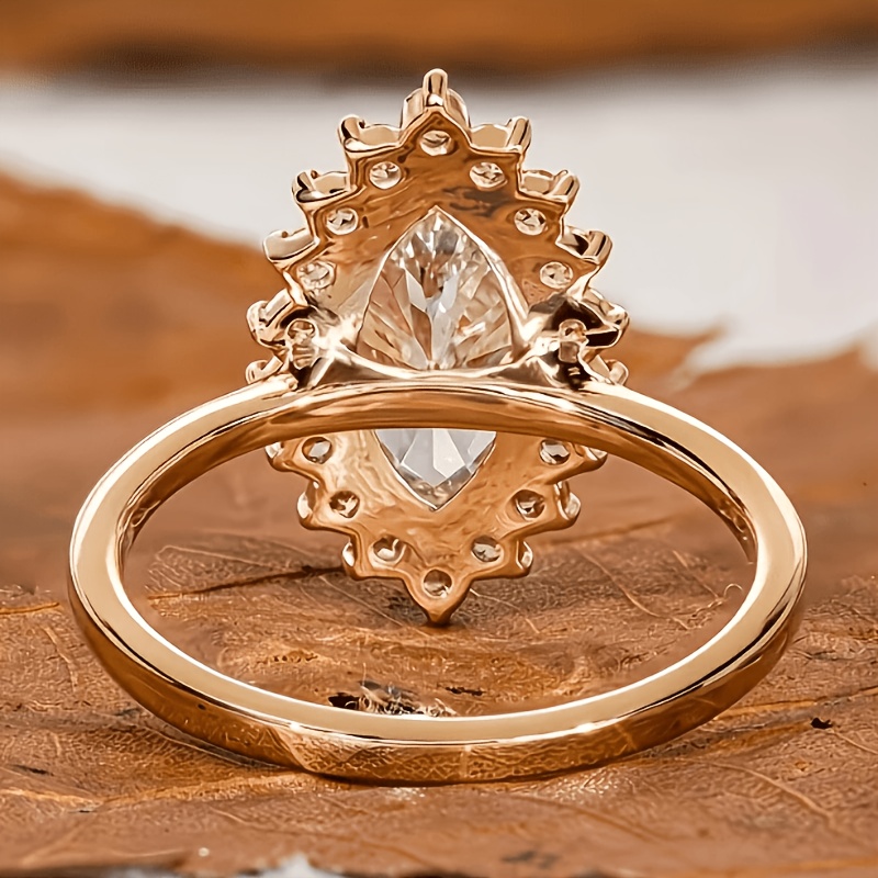 Elegant Bohemian Wedding Engagement Promise Ring