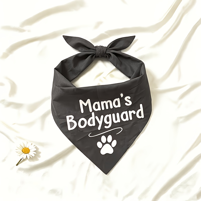 Image of " Printed Dog Bandana, Fun Slogan Pet Scarf, Adjustable , Suitable For Small To Medium Dogs And Cats, A Bib Ideal For Daily Wear, Photo Shoots, And Gifts For Pet Lovers, Pet Accessory