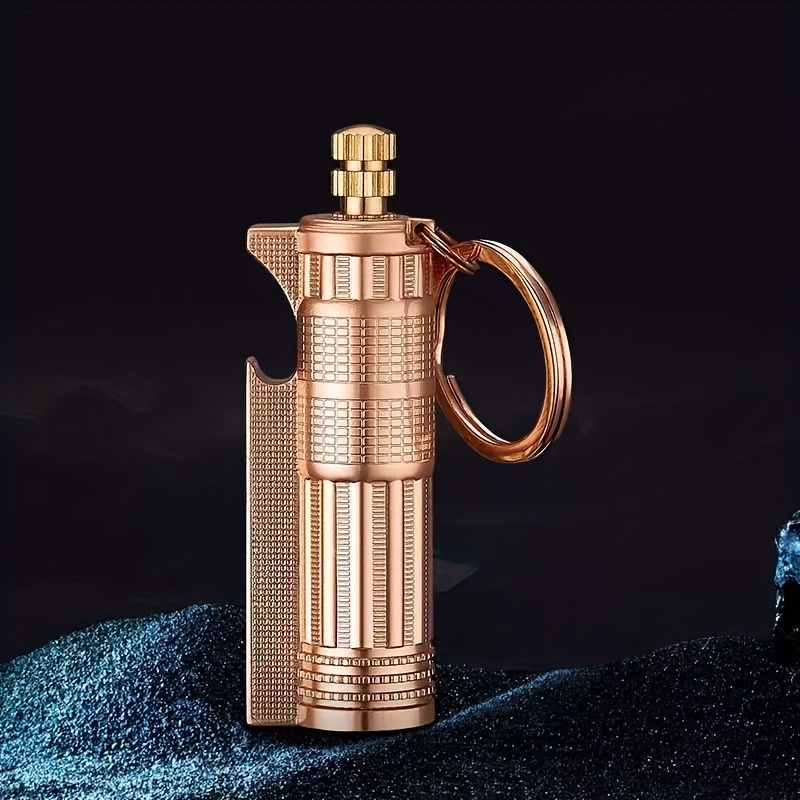 TEMU Mini /bouteille ouvre-boîte multifonctionnel et allumeur - Nécessite du kerosène, portable et compacte, convient pour le camping air, essentiels