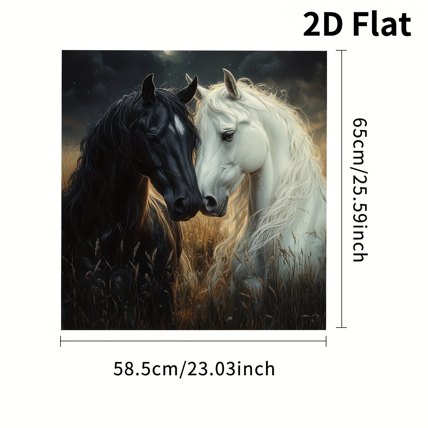 TEMU 1pc Of A Flat 2d Horse Magnetic Sticker For Dishwasher Doors, Ideal For Dishwashers, Refrigerators, And More. Easy To Clean And Does Not Glue,
