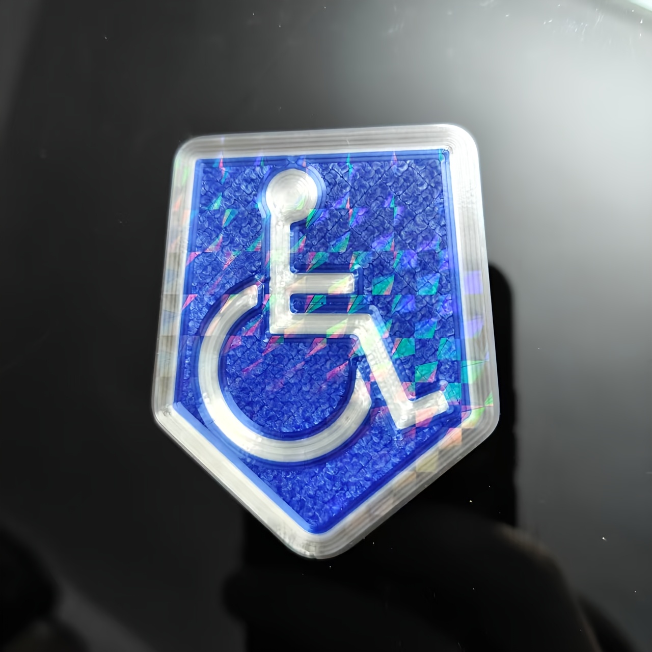 E-shop Chrom-Schutzabzeichen-Aufkleber für Motorräder und Auto-Dekoration von Behinderten