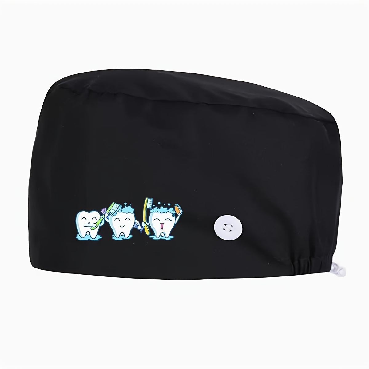 TEMU Casquette de travail pour clinique dentaire, réglable avec bandeau -transpiration intégré, couleur unie, Noël