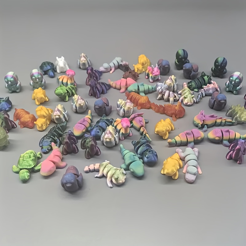 45pcs 3d printed   unique and diverse models suitable for room decoration and aquarium decoration multi style and types suitable for room decor garden aquarium and festive atmosphere arrangement   for holiday occasions statues details 4