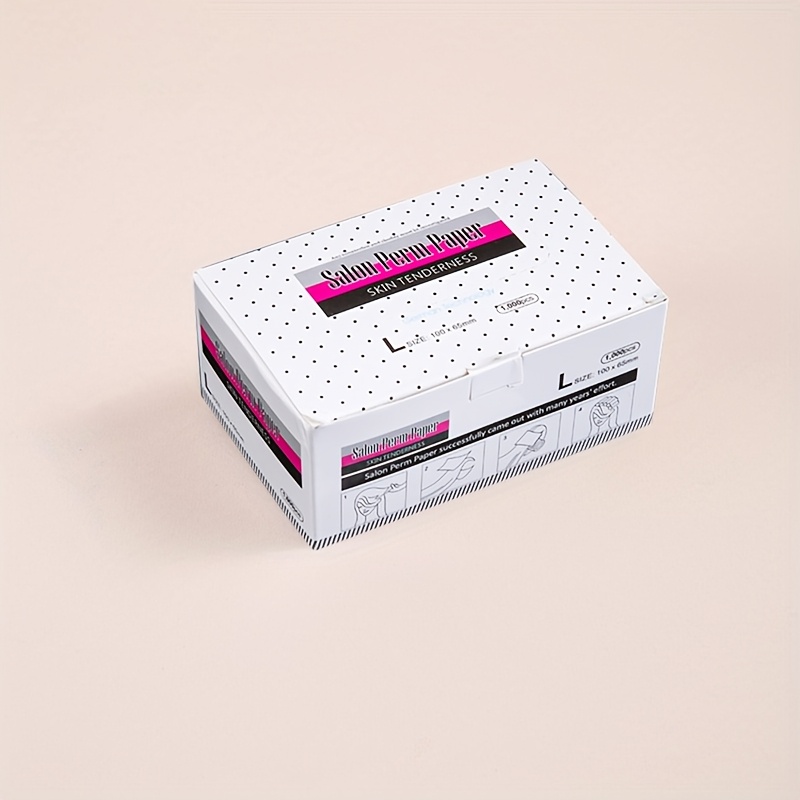 TEMU A Box Contains 1000 Sheets Of Perm Paper, Ultra-thin Disposable Hair Perm Paper Lightweight And Breathable, With Good Flexibility, To Wrap For