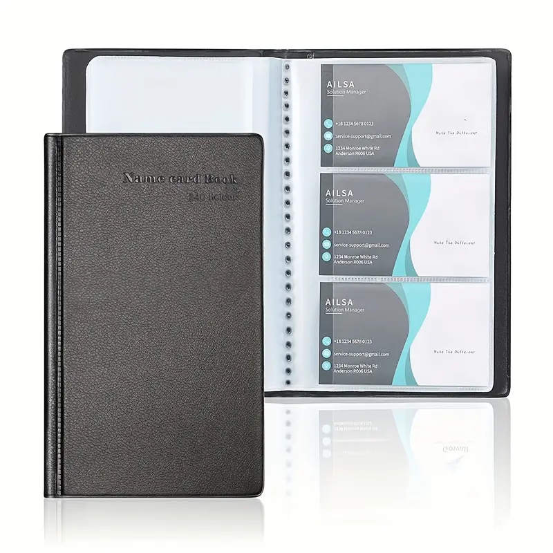 business card binder holder Deli Book Holder, Business Card Organizer, Name Card Book Holder, Portable Office Business Card Holder, Hold 180 Cards, Black, Adult or simply organizing your office Avery Business Card Organizer 3-Ring