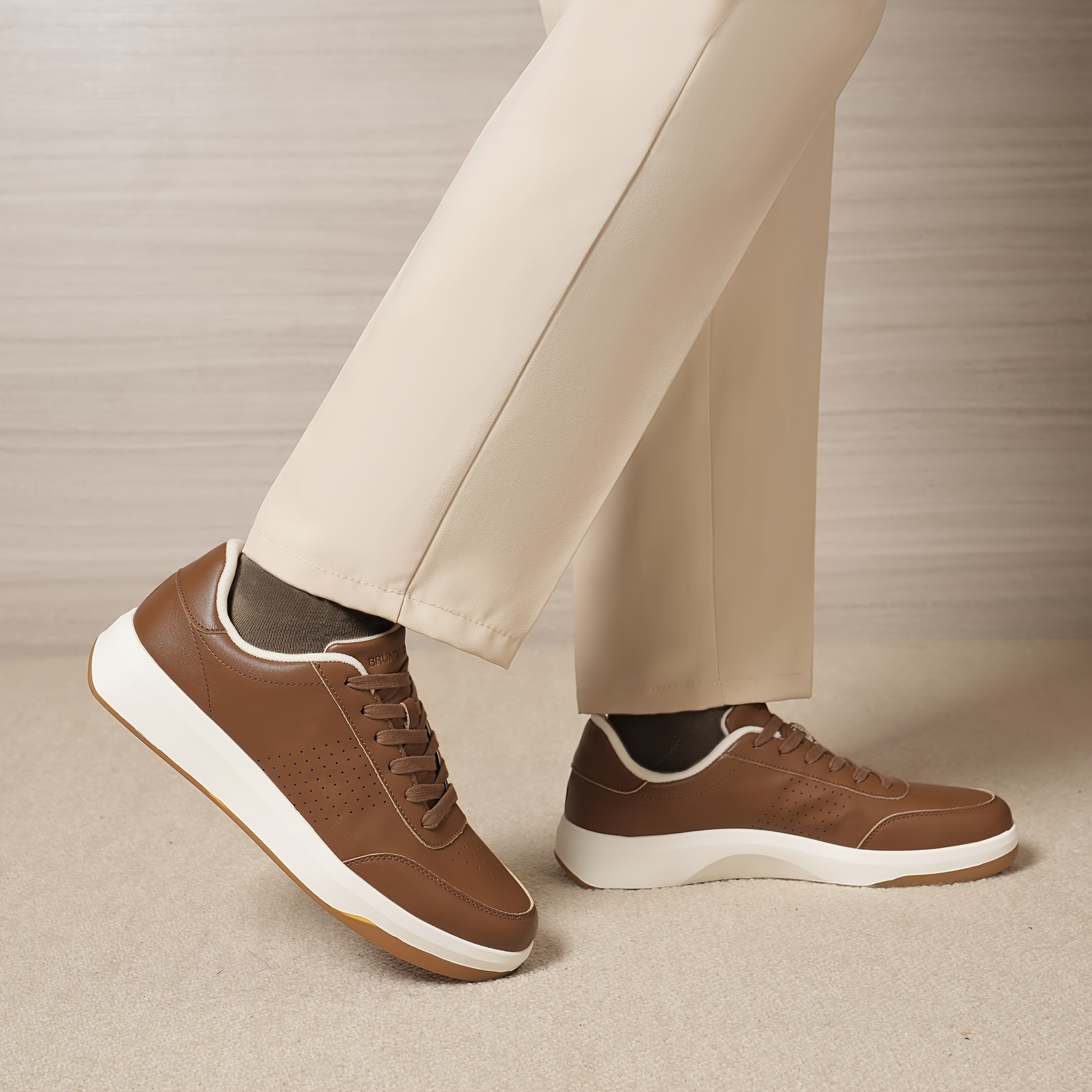 mens casual arch support fashion sneaker - Temu
