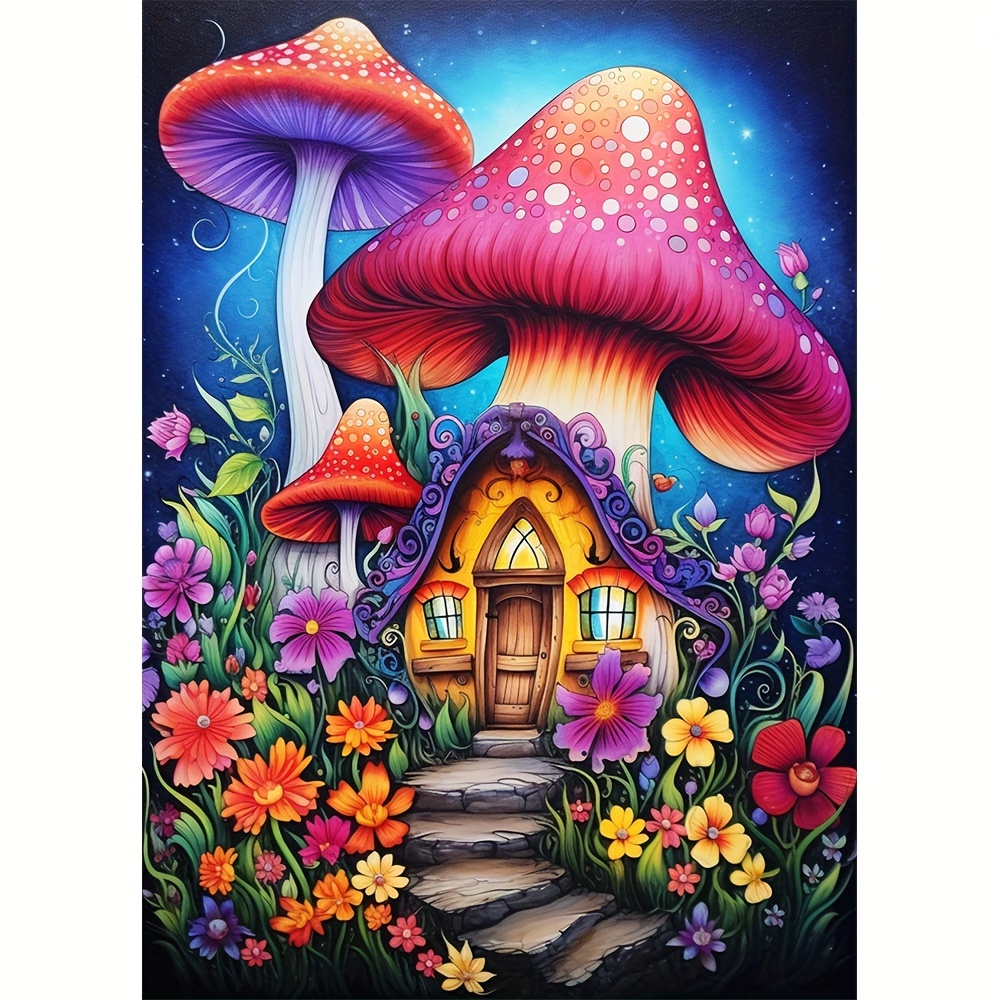 

Large Size Frameless 30x40cm/11.8x15.7in Diy 5d Diamond Art Painting Mysterious Cabin, Full Artificial Rhinestone Painting, Diamond Art Kit, Handmade Home Gift Office Wall Decor