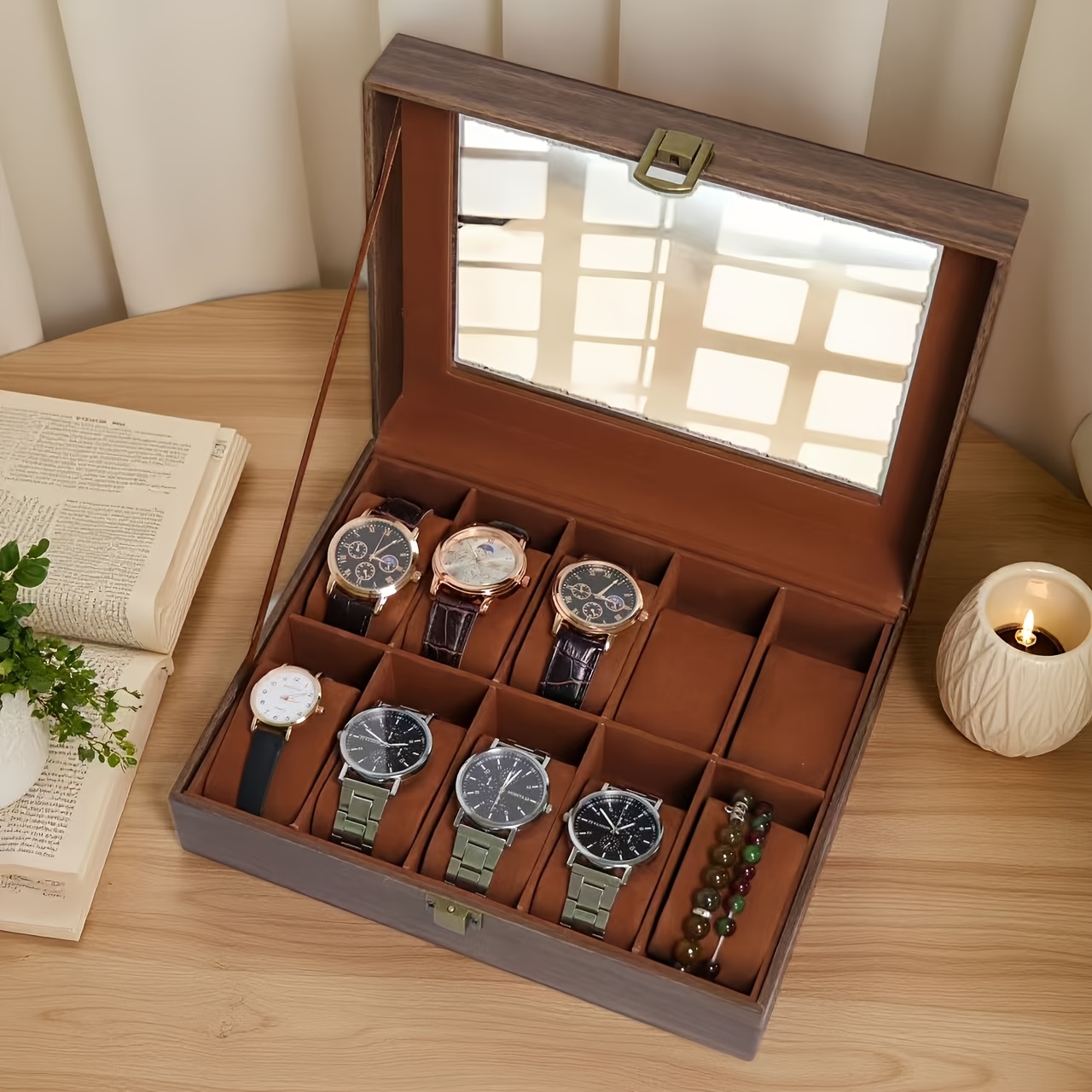 Watch Box Cajas Para Relojes Caja Para Relojes HWG Bond-10-Brown1 - Main Image
