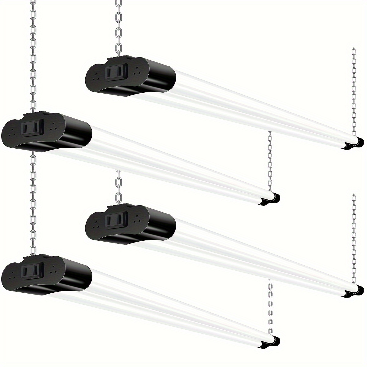 LED Shop Light 2ft, Linkable Utility T5 Light Fixture, 10W 6500K Super  Bright White, 6-Pack