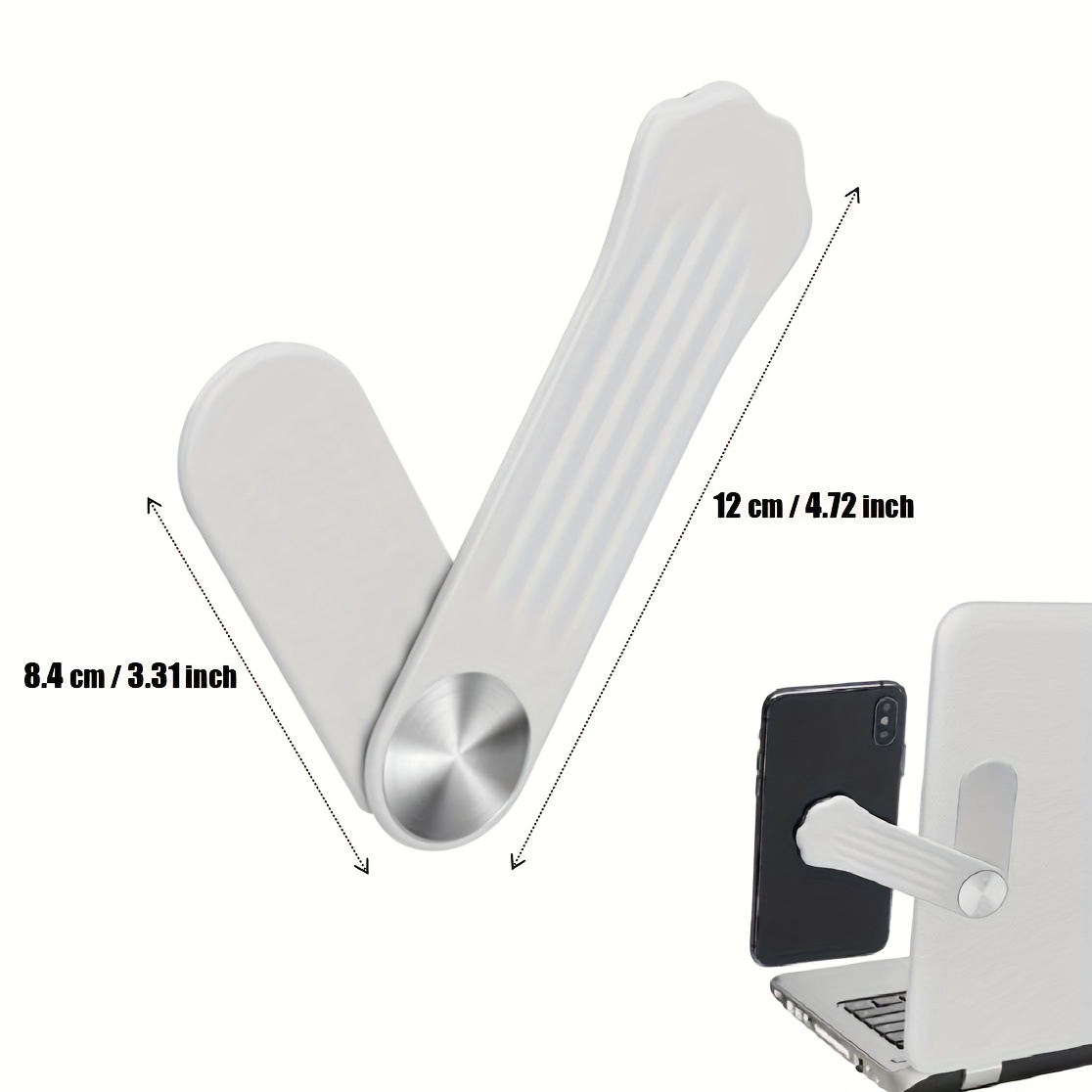 TEMU Premium Portable Office Stationery Organizer Holder Rack For Computer Desk Tablets Cellphone Holder. Interactive Magnetic Laptop Stand, Magnetic