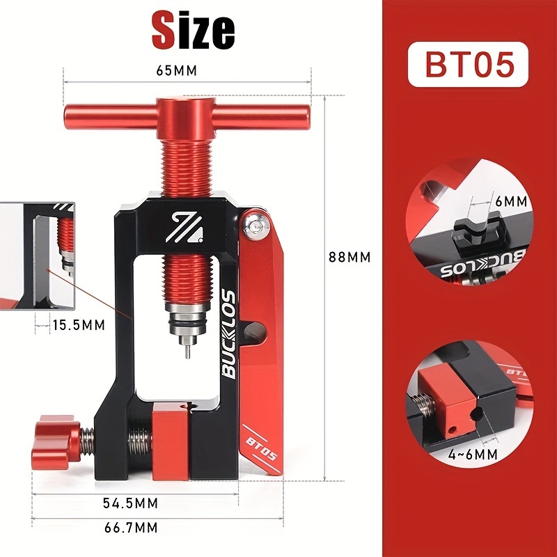Bucklos Bicycle Hydraulic Disc Brake Oil Needle Tool 2 In 1 Cable Hose Cutter Pliers Connector For Cable Installation