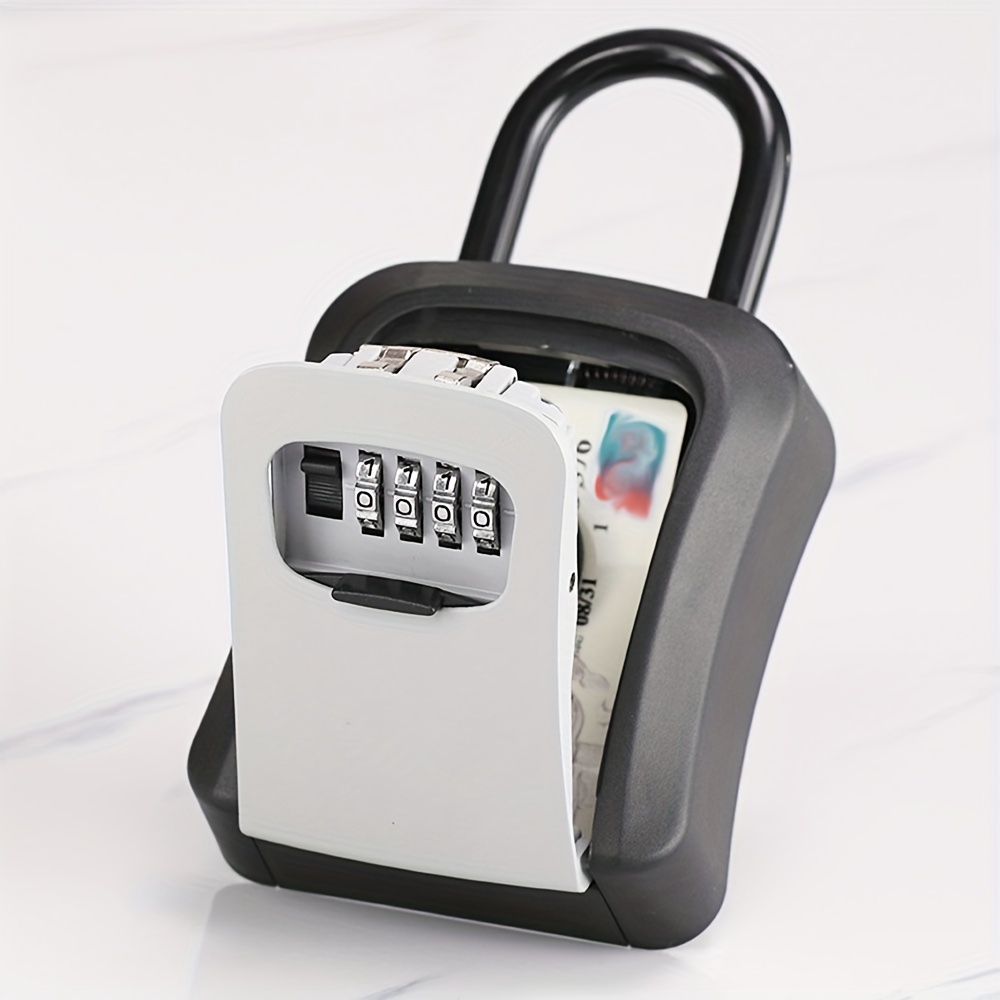 Schlsselbox, Schlsselsafe zur Wandmontage und tragbare  Kombinationsschlsselbox mit neu einstellbarem Code,  Sicherheitsschlsselbox fr Schlssel im Freien, Schlssel fr  Immobilienmakler, ...