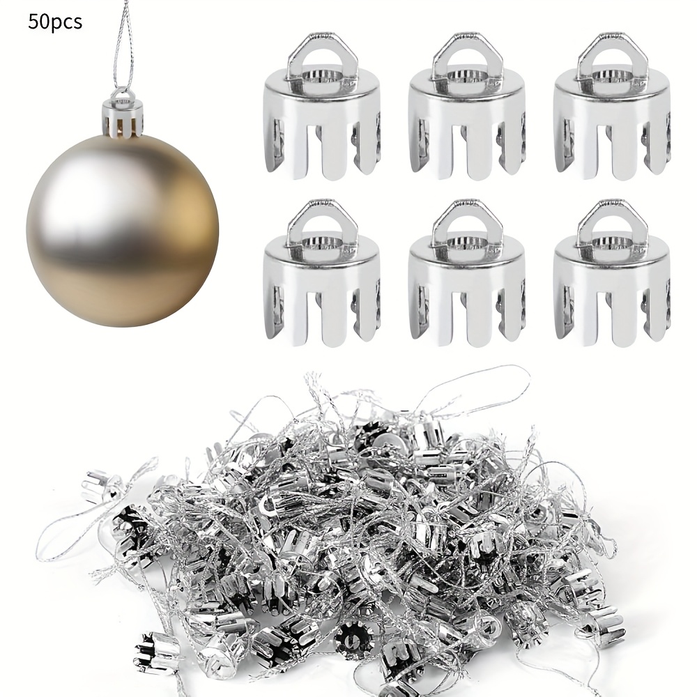 TEMU Valentine's Day Decorative Hat Set, 50 Round Plastic Hats, For Hanging Ceramic Or Porcelain Ornaments, On The Christmas Tree