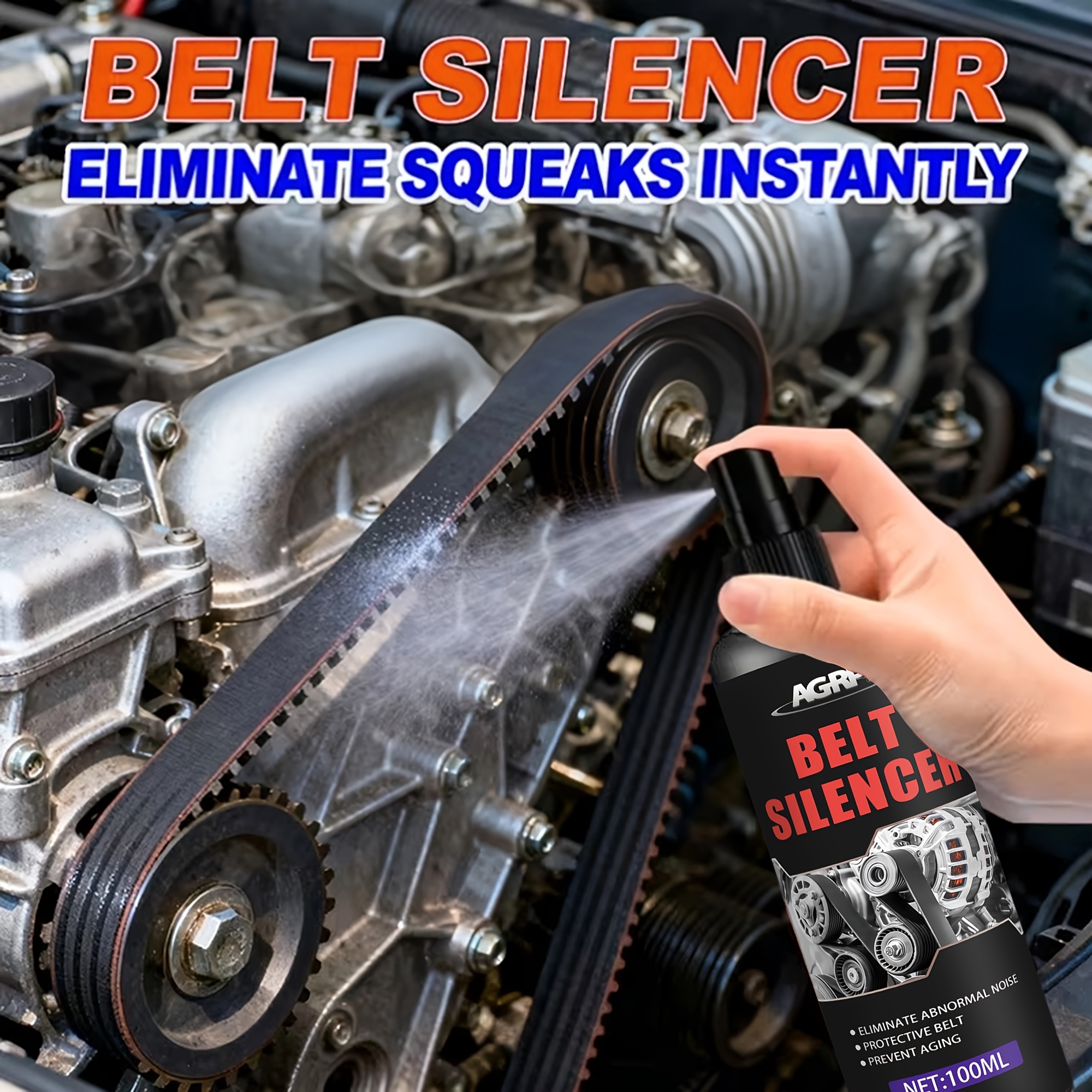 TEMU Engine Belt Conditioner | Powerful Noise Reduction & Wear Resistance, Transmission Part Restorer With Anti-aging Durable Coating By Agrp