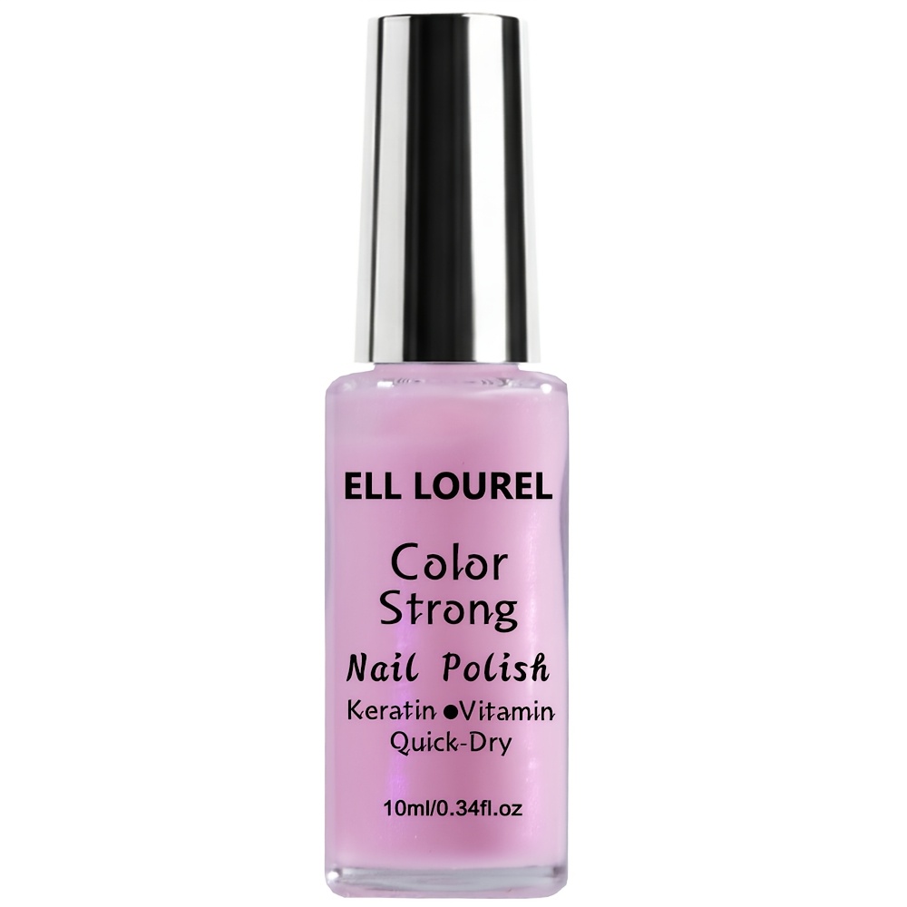 Ell Aurora Pink Nail Polish, Western Workplace Women, Brides, Students' " Nail Color" Moisturizing Nail Edges, Improving Hangnails, , Quick-drying Film One-stroke , Commuter Party, Hands