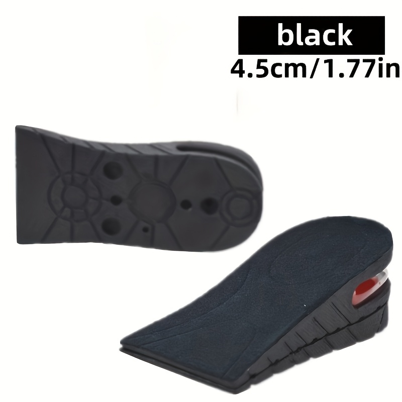TEMU 2pcs Height Increasing Insole 3-layer Air Cushion Heel Insert Lift Shoes Insole For Men And Women Invisible Elevator Adjustable Breathable
