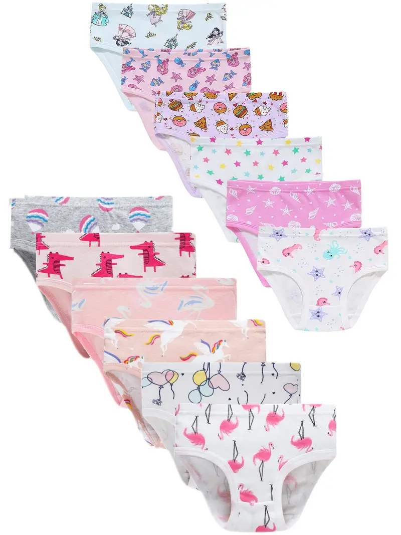 childern panties girls cotton panties toddler kids cartoon training briefs - Temu