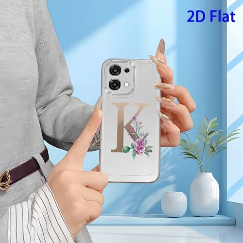 item picture phone case 2d flat fresh flower english k pattern phone case for oppo a3 a3x a5 5g a5 5x a5m a5i a6x a6 6t a16 a17k a18 a20 a38 a40 a55 a57 a57s a58 a60 a76 a77s a78 5g a79 a80 5g reno pro 12 13f 14f 15f fashionable and vers