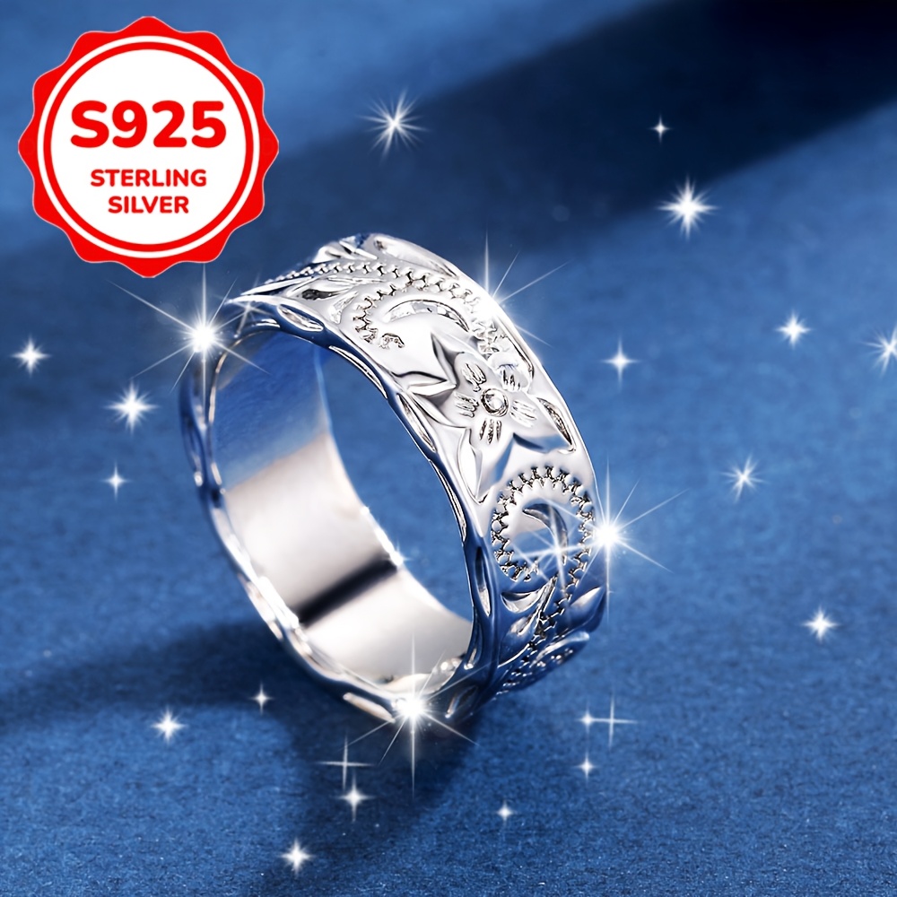 Women's Fashion Statement Relief Vine Ring, Unique Design