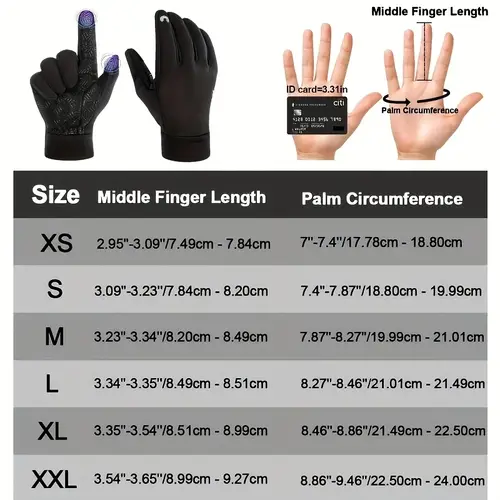 1 pair winter cycling gloves outdoor mens and womens casual gloves palm tape reflective strip