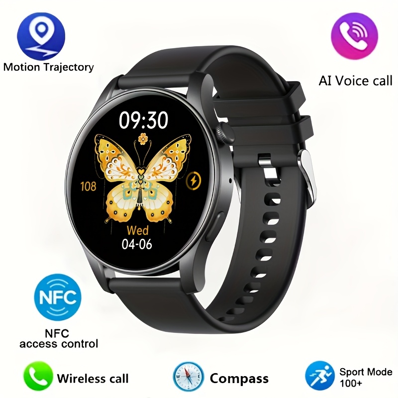 Smart Sports Watch, Full Touch Screen Display, with Message And Call Answering, Sleep Monitoring, Pedometer, Information Alerts, Suitable for Iphone And Android Phones, Smart Bracelet Fitness Watch, Suitable As a Gift for Female And Male Friends