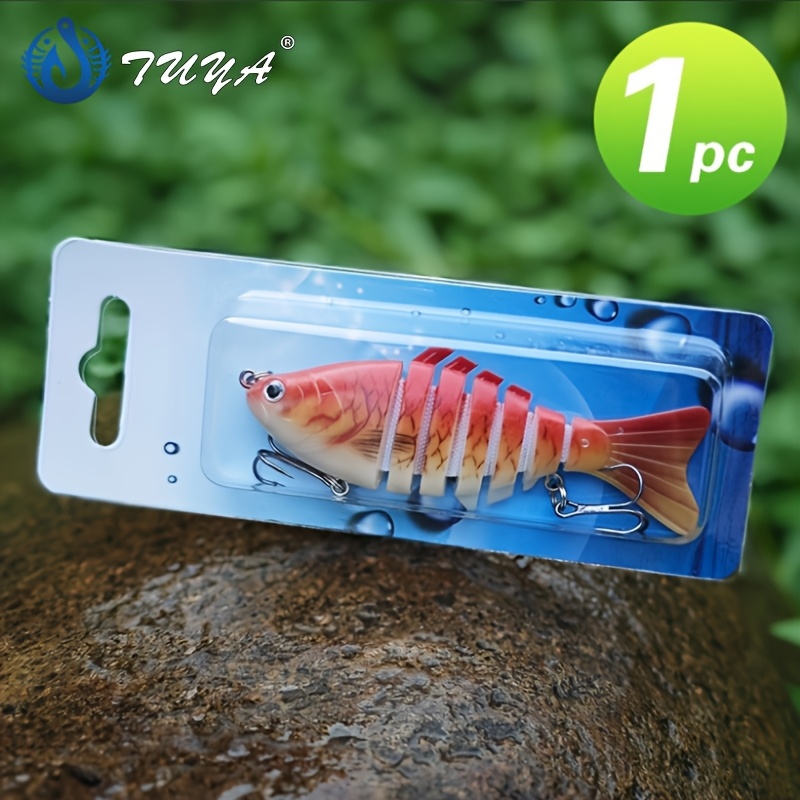 

1pc Realistic 3d-printed Multi- Fishing Lure, Abs Plastic With Lifelike & Treble Hook - Ideal For Freshwater & Saltwater Fishing, Fishing Gear