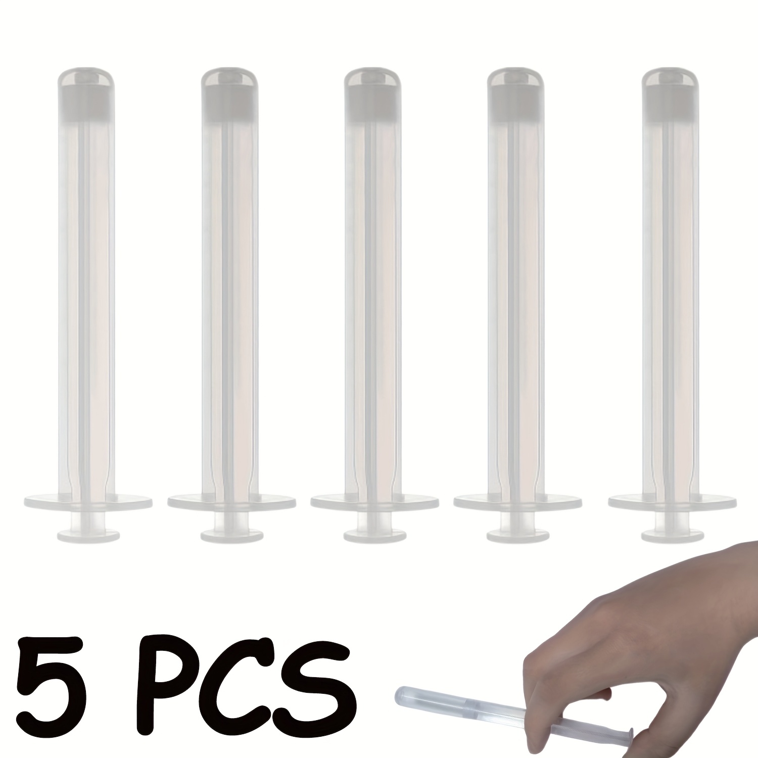 1pc/5pcs Of 5ml/5g Gel Syringes, Suitable For Applying And Injecting Liquids Such As Lotions, Creams, , Etc