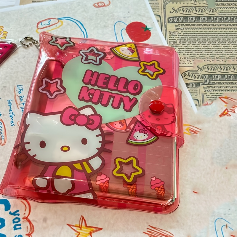 

Sanrio Jelly Notebook, Kitty Memo Notebook, High And Detachable Handbook, B6 Soft Waterproof Cover Memo Notebook, 2 Types Of Paper For Content Pages