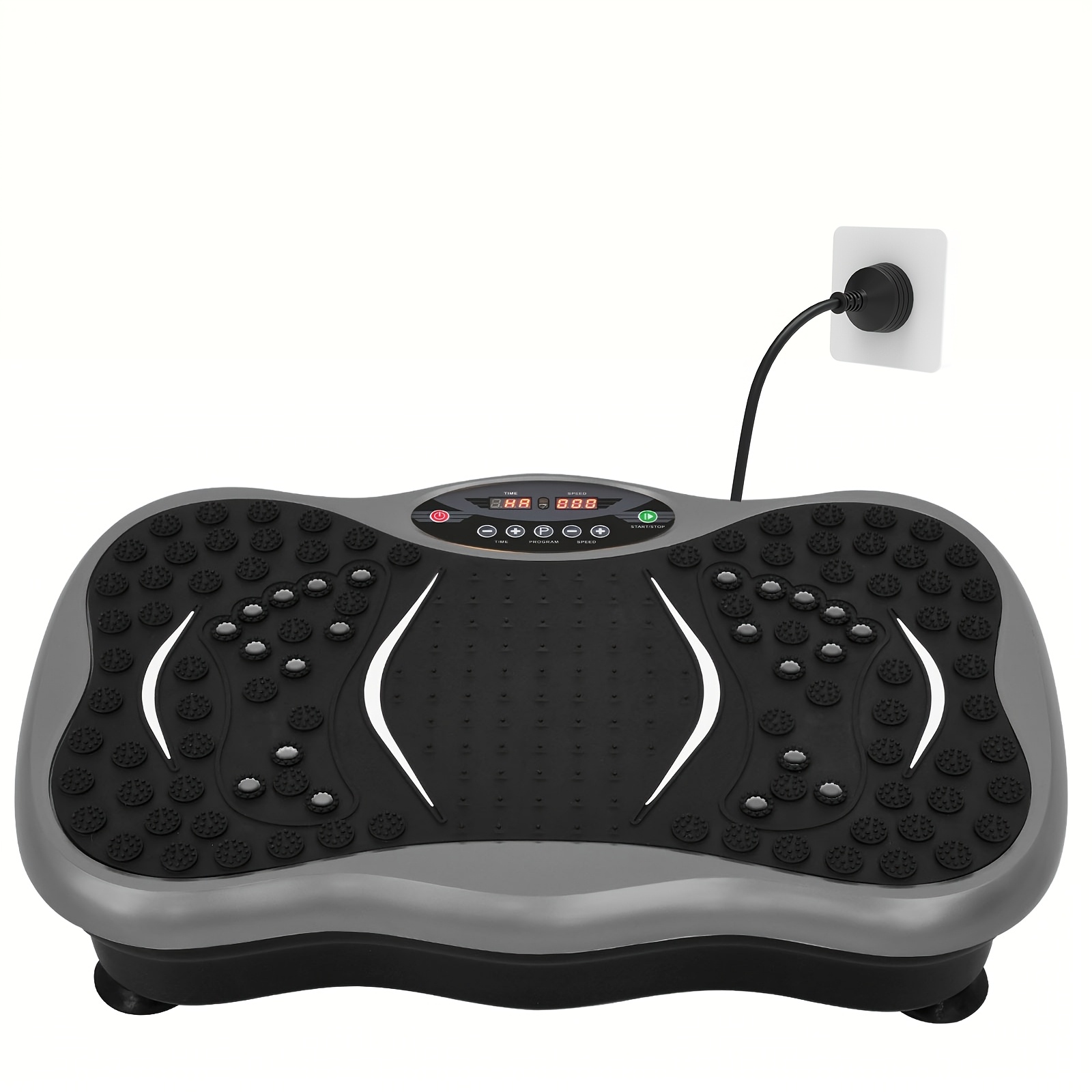 Advwin Vibration Plate Exercise Machine, 120 Speed Levels Full Body Workout Vibration Fitness Platform, Grey 150Kg Capacity, Vibration Plate Exercise Machine for Women, Fitness Vibrating Machine, Vibration Plate Exercise Machine, Vibration Plate Workout Equipment, Vibration Plate Workout Machine, Home Gym Equipment, Weight Loss Machine, Modern Fitness Gear, Sleek Workout Equipment, Highcapacity Platform, Stable, Without Battery