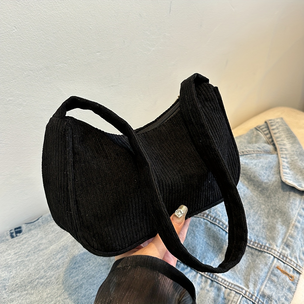 Casual Underarm Women', Literary Chain Crossbody Bag, Simple Shoulder Bag
