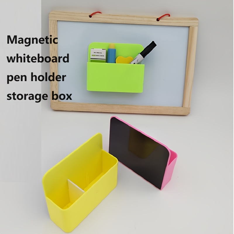 

Magnetic Whiteboard Pen Holder - Multifunctional Storage Box For Chalk & Markers, Blackboard Compatible