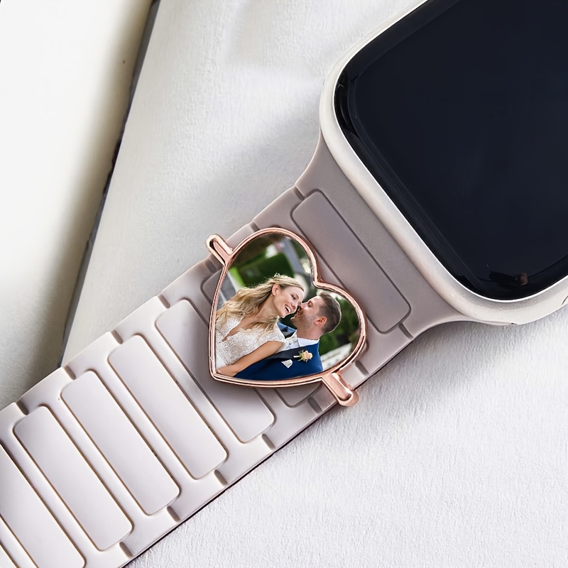 TEMU Photo Watch Charm Customizable Keepsake Gift, Personalized Charm, Unique Watch Band Charms