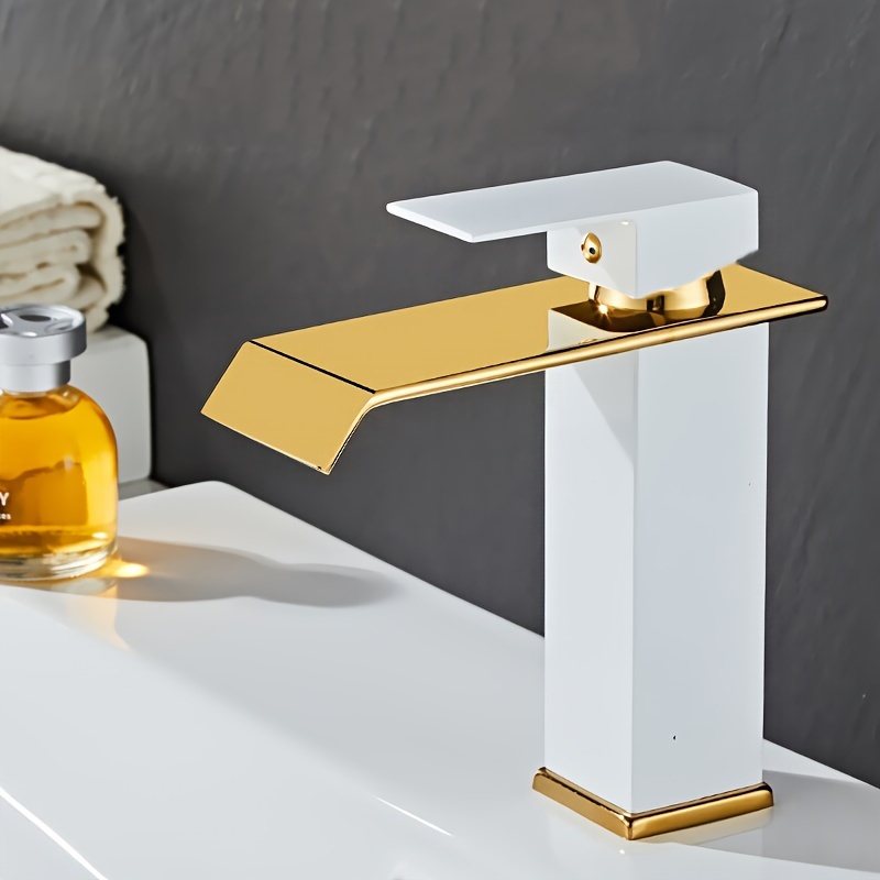Bathroom Basin 突き放す Faucet Hot and Cold Chrome Bathroom