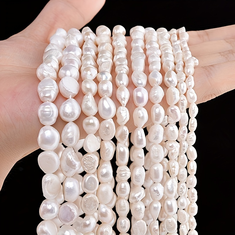 

7a Natural Freshwater Baroque Pearl Beads For Jewelry Making Diy Charm Bracelet 4-10mm