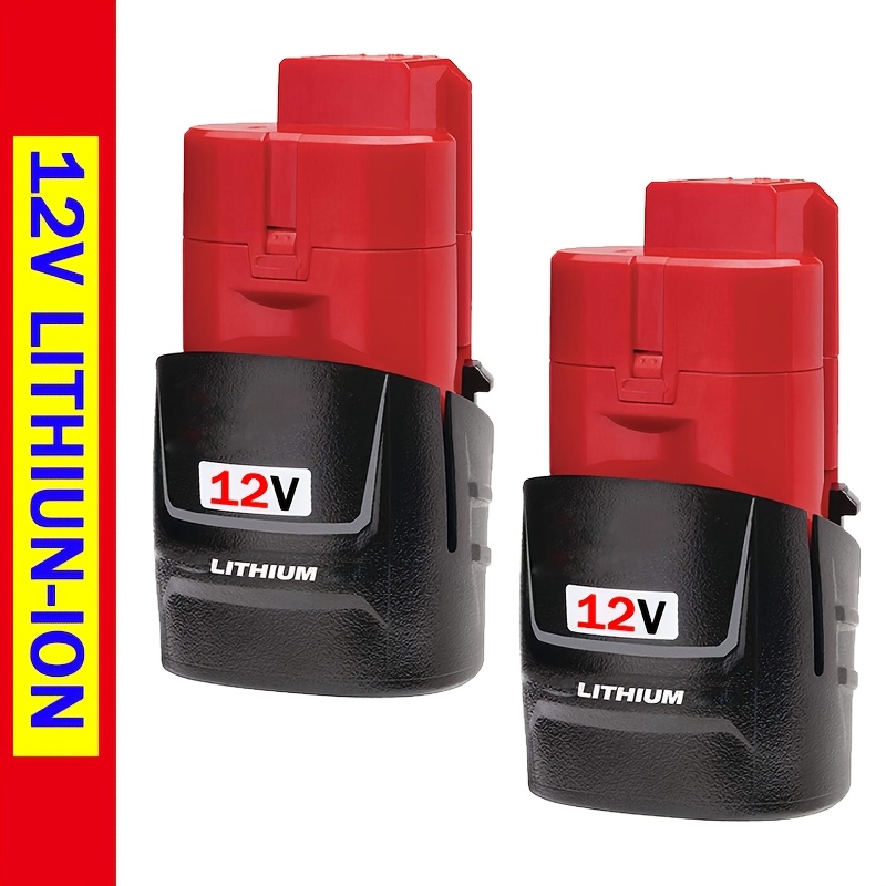TEMU 2pack/1pack 3.5ah 12v Lithium-ion Replacement Battery Compatible With Cordless Tools - Fits Models 48-11-2420 48-11-2440 48-11-2402 48-11-2411