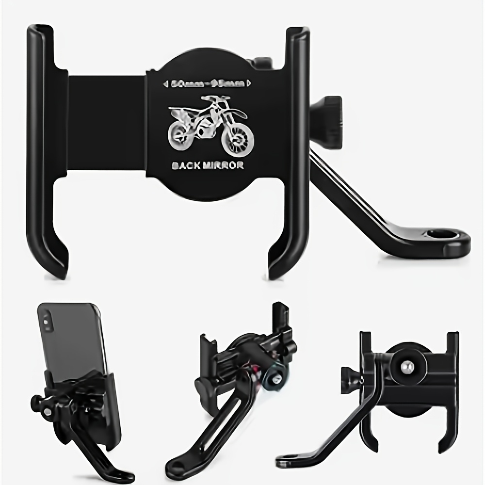 TEMU Supporto per telefono in di alluminio per bicicletta, porta telefono per moto, stile di fissaggio stabile e sicuro per bici, bici elettriche,