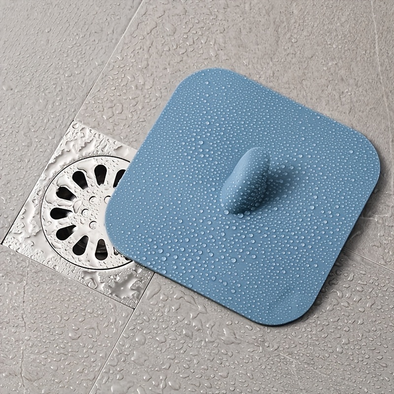 TEMU Square Drain Stopper With Handle, Hair Catcher, Suitable For Shower, Bathtub, Bathroom Sink, Kitchen, Laundry Room, Fits Standard Size Drains,